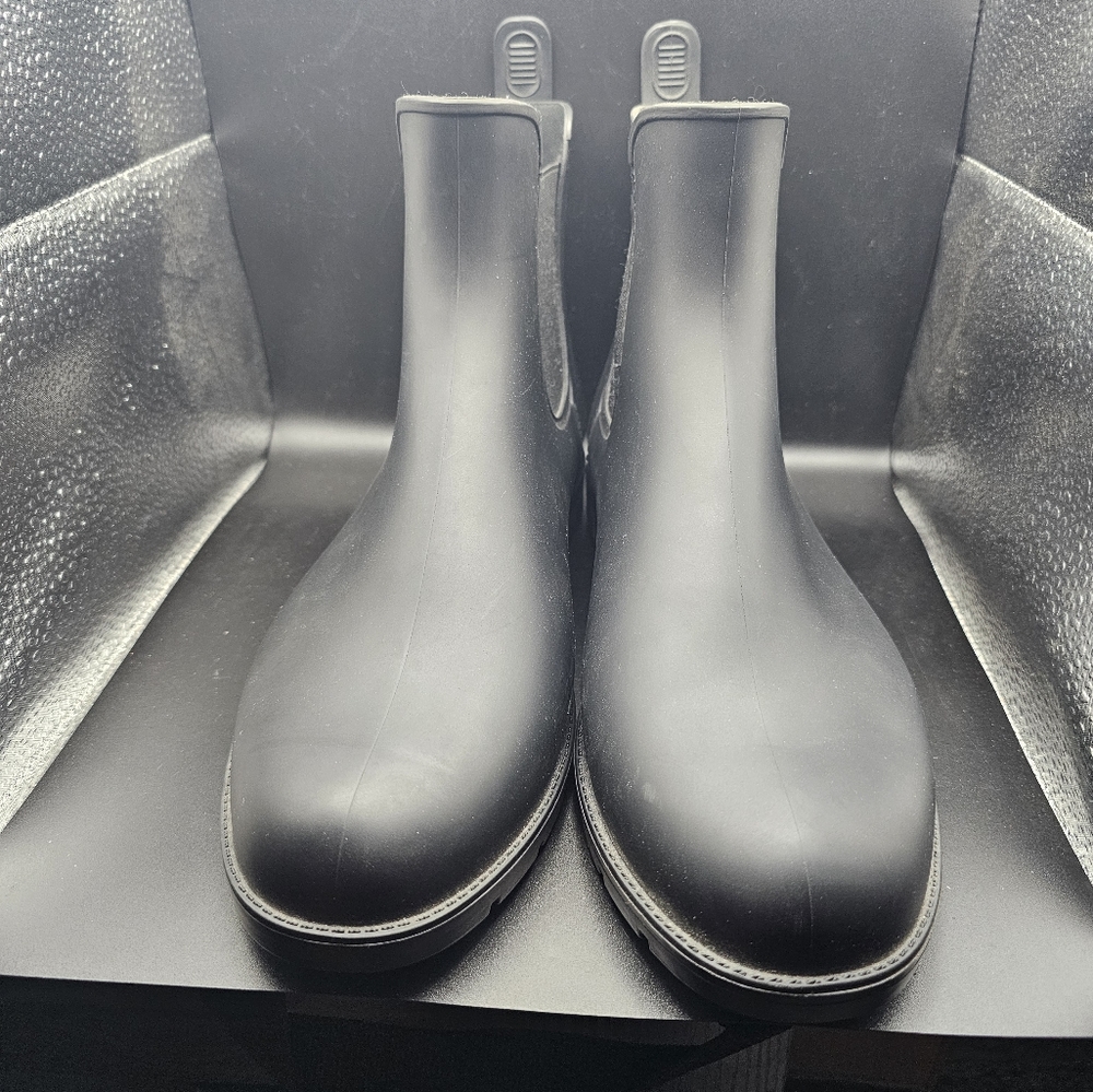 Asgard Black Rubber Waterproof Chelsea Rain Boots Woman’s EU42 US11